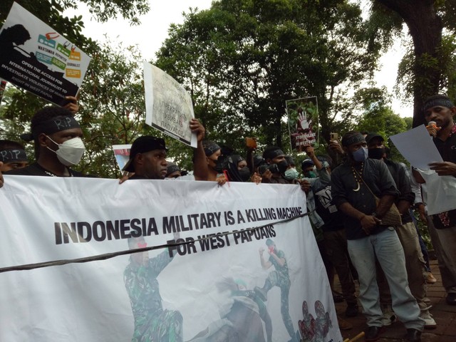 Mahasiswa Papua Desak Komnas HAM Usut Tuntas Kasus Mutilasi Warga Mimika Foto: Ananta Musa/kumparan