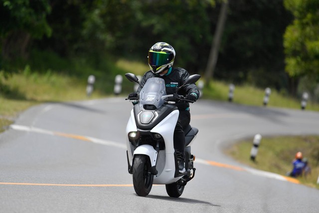 Uji coba motor listrik Yamaha E01 di Thailand Foto: Dok. Great Biker