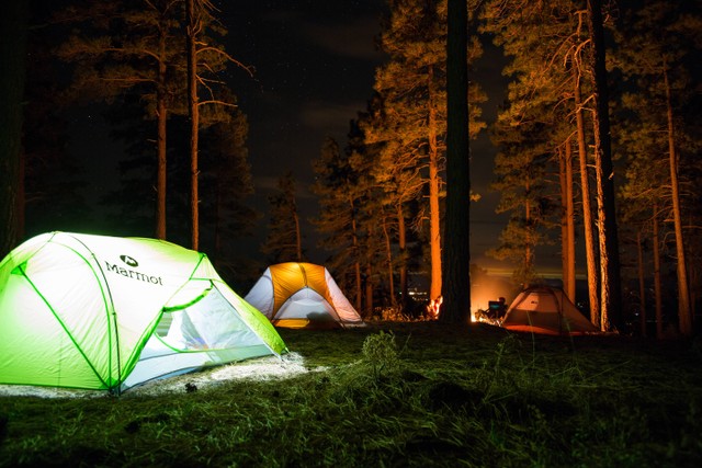 Camping Ground Terbaik di Karanganyar, Foto ini hanya ilustrasi dan bukan tempat sebenarnya. Sumber: Unsplash/Tommy Lisbin