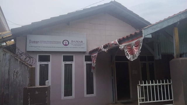 Sekretariat Damar Lampung. | Foto: Bella Sardio/Lampung Geh