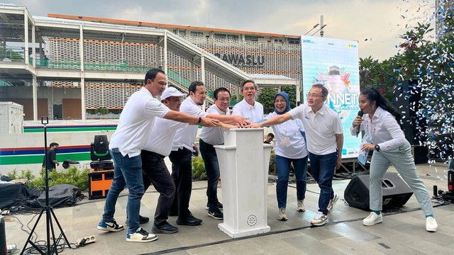 Launching Program ICONNET SEHATI (Senang Hati ke Tanah Suci) di Sarinah Jakarta, Sabtu (10/9/2022). Foto: Fariza Rizky Ananda/kumparan