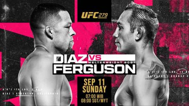 Nate Diaz vs Toni Ferguson di UFC 279. Foto: Mola TV