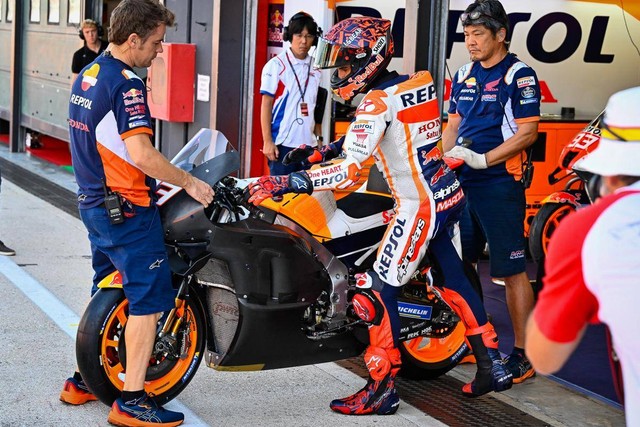 Marc Marquez Jalani Uji Tes Tengah Musim Honda di Misano. Foto: Dok. MotoGP