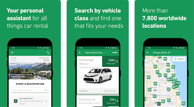 Enterprise Car Rental. Foto: Play Store
