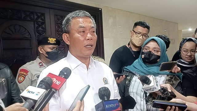 Eks Ketua DPRD DKI Jakarta, Prasetyo Edi Marsudi di kantor DPRD DKI Jakarta. Foto: Fadlan/kumparan