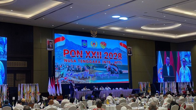 Provinsi Nusa Tenggara Barat (NTB) dan Nusa Tenggara Timur (NTT) resmi ditunjuk sebagai tuan rumah Pekan Olahraga Nasional (PON) 2028. Foto: Soni Insan Bagus/kumparan