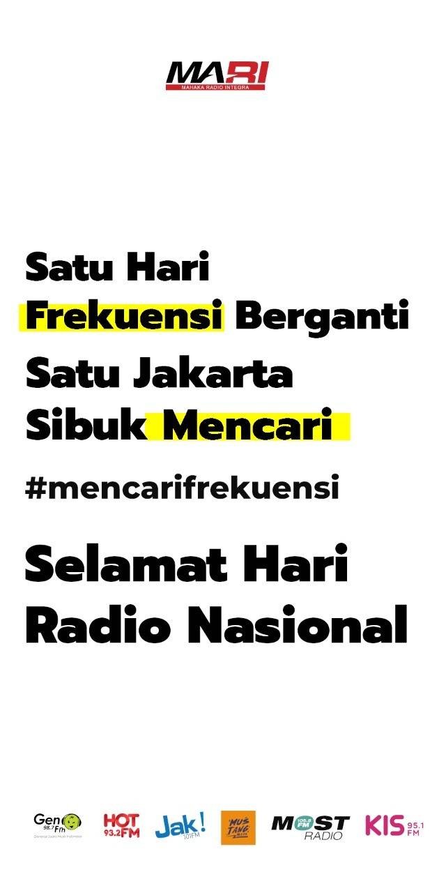 Radio Grup MARI buat kejutan di Hari Radio Nasional. Foto: Radio Grup MARI