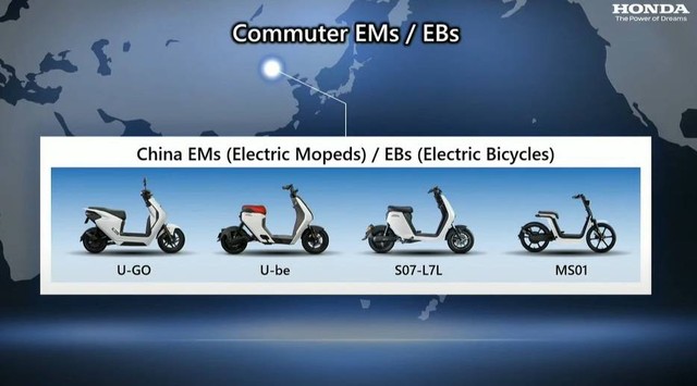 Ilustrasi sepeda motor listrik yang dijual di China. Foto: Honda