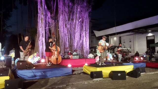 Musisi lokal yang tampil di acara Festival Kebudayaan Yogyakarta (FKY), Rabu (13/9/2022). Foto: Maria Wulan/Tugu Jogja