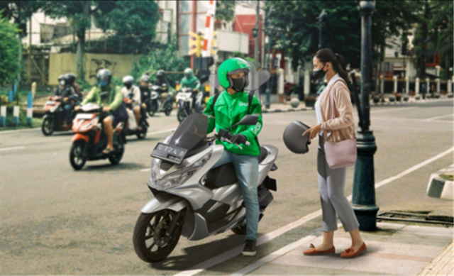 ilustrasi GrabBike. Foto: Grab.