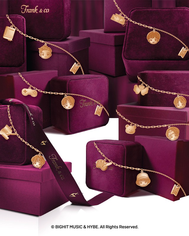 Koleksi bracelet Frank & co.’s TinyTAN Special Collection. Foto: Dok. Frank & co.