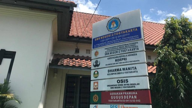 Papan nama SMKN 2 Yogyakarta. Foto: Widi Erha Pradana