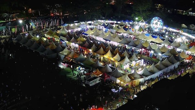 Suasana Kobar Expo tahun 2019 lalu. Foto: Drone Pangkalan Bun/InfoPBUN