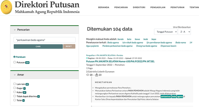 94,5% Permohonan Pencatatan Sipil Nikah Beda Agama Dikabulkan, Ini ...