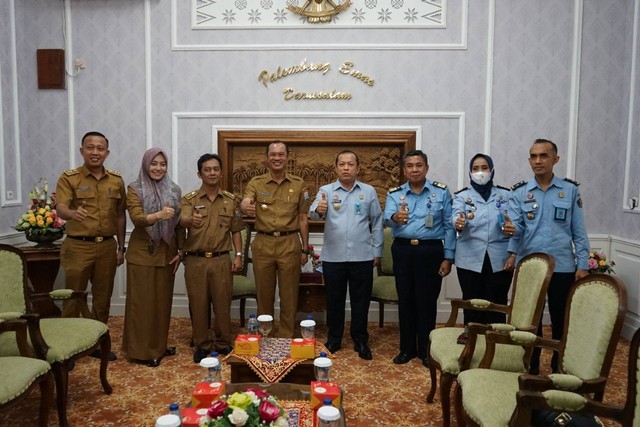 Kakanwil Kemenkumham Sumsel Sambangi Walikota Palembang, ini yang dibahas (721637)