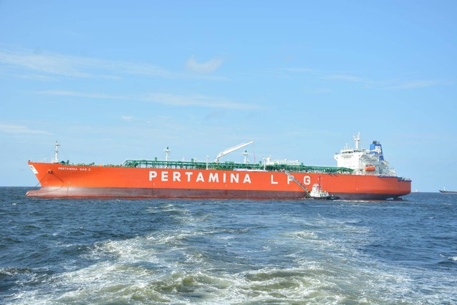 Kapal Pertamina Gas 2 (PG2) yang berlayar di perairan Amerika Serikat pada Agustus 2022. Foto: Dok Pertamina International Shipping (PIS)