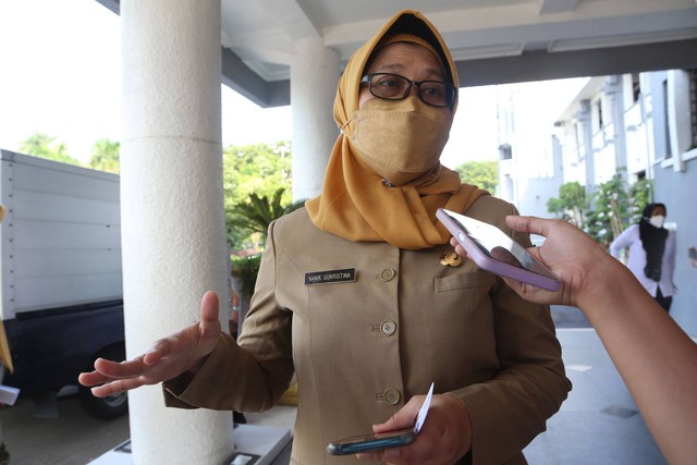 Kepala Dinas Kesehatan Surabaya Nanik Sukristina. Foto: Masruroh/Basra