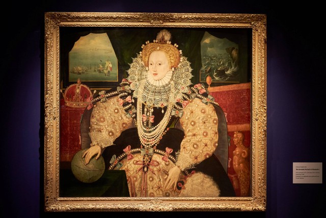 Potret Ratu Elizabeth I di National Maritime Museum pada 23 Mei 2016 di London, Inggris. Foto: Michael Bowles/Getty Images