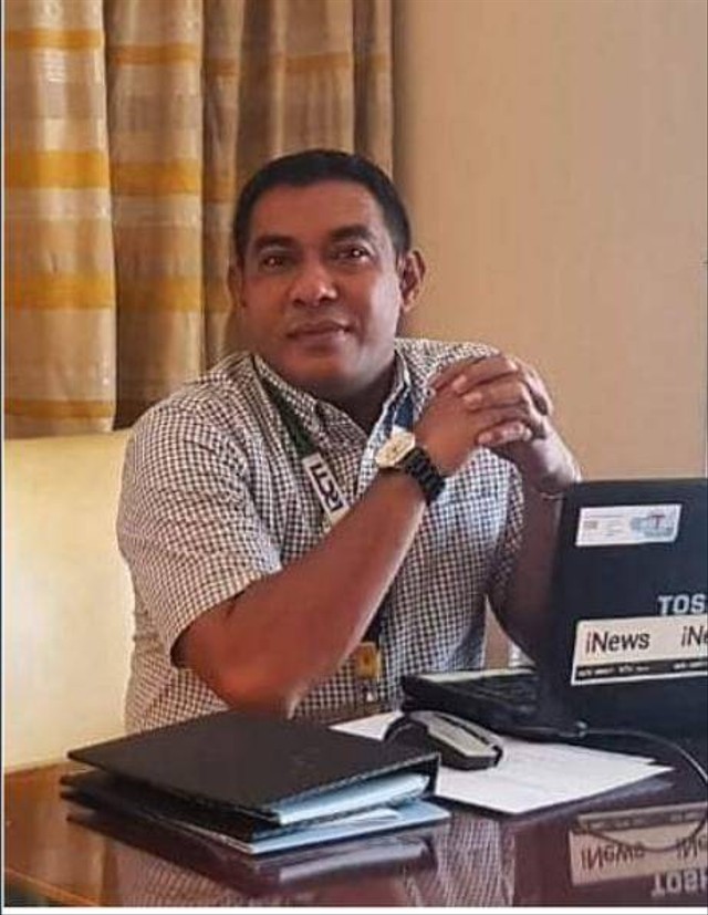 Koordinator Wilayah Ikatan Jurnalis Tv Indonesia Maluku Papua Chanry Andrew Suripatty