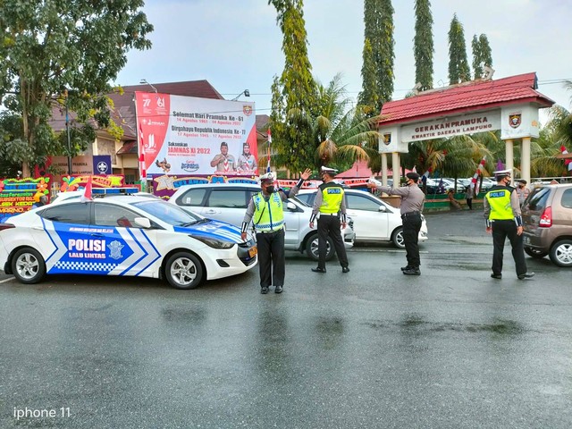 Ilustrasi polisi lalu lintas.  | Foto: Polresta Bandar Lampung
