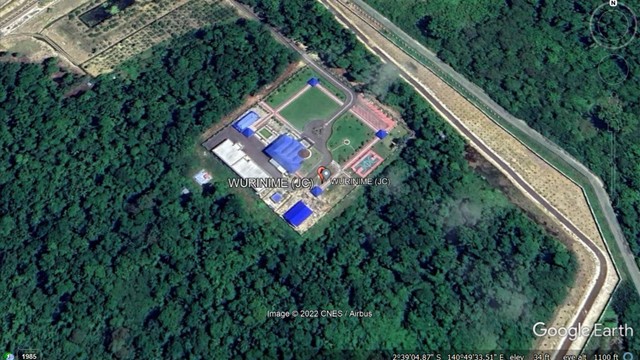Rumah Lukas Enembe di Google Earth. Foto: Google Earth