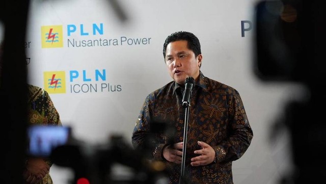 Menteri BUMN Erick Thohir meresmikan Holding PLN di Kantor Pusat PLN, Jakarta, Rabu (21/9/2022). Foto: Kementerian BUMN