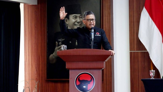 Sekjen PDIP Hasto Kristianto saat Penutupan Kader Pratama PDIP di Sekolah PDIP, Lenteng Agung, Jakarta Selatan, Rabu (21/9/2022). Foto: Dok. PDI