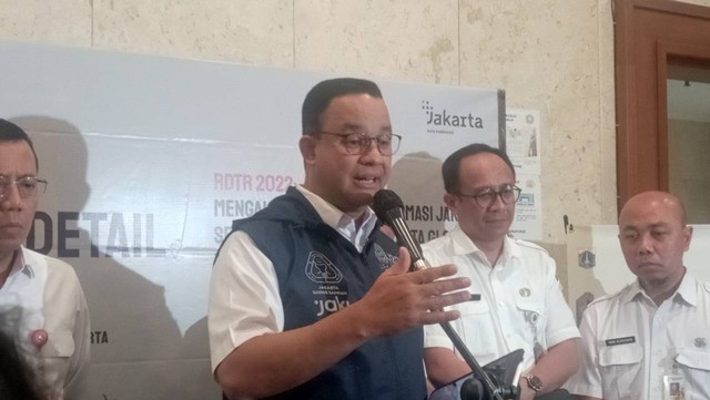 Gubernur DKI Jakarta Anies Baswedan di Balai Kota Jakarta. Foto: Fadlan/kumparan