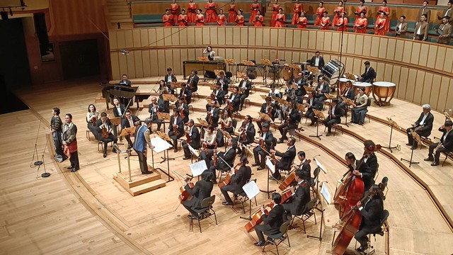 Konser Jakarta Concert Orchestra (JCO), Vibes of Nusantara, Esplanade Concert Hall, Singapura, Rabu (21/9/2022). Foto: Giovanni/kumparan