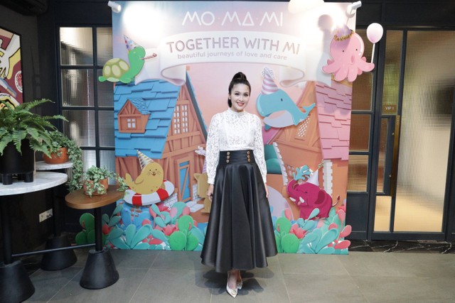 Sandra Dewi di 3rd Anniversary MoMaMi, Kamis (15/8). Foto: Dok. MoMaMI