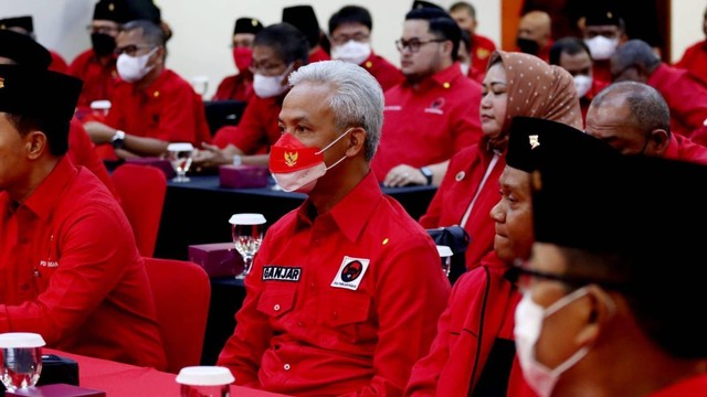 Ganjar Hadiri Rapat Koordinasi Kepala Daerah PDIP, di Sekolah Partai PDIP, Kamis (22/9). Foto: Dok. Humas PDIP