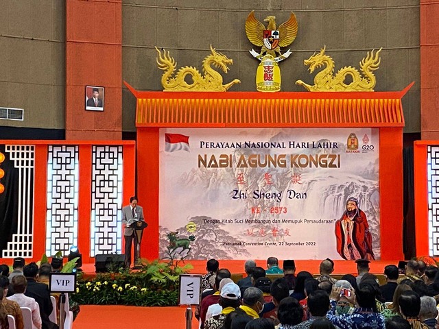 Perayaan nasional hari lahir Nabi Agung Kongzi di Pontianak. Foto: Teri/Hi!Pontianak 