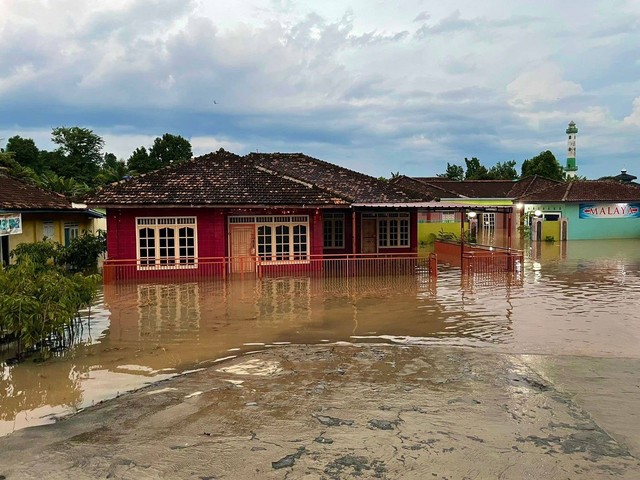 Banjir di Bandar Lampung. | Foto: Lampung Geh