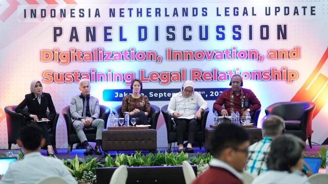 Diskusi Indonesia-Netherlands Legal Update (INLU) di Hotel JS Luwansa, Jakarta. (Foto: Humas Ditjen Pemasyarakatan Kemenkumham)