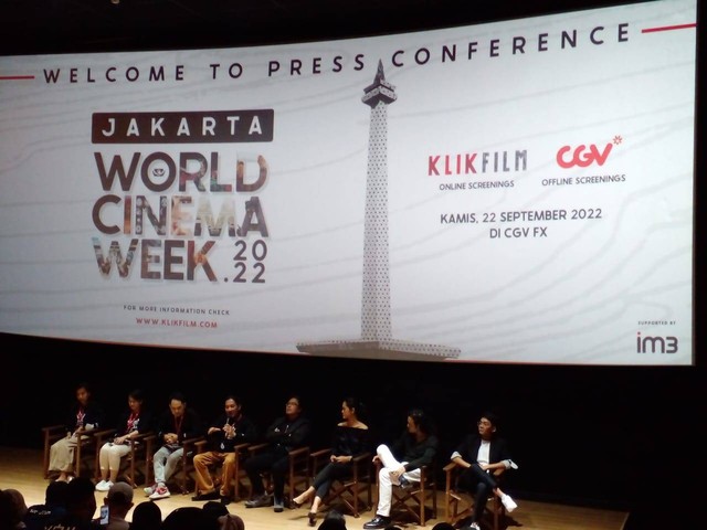 Konferensi pers World Cinema Week. Foto: Dok. KlikFilm