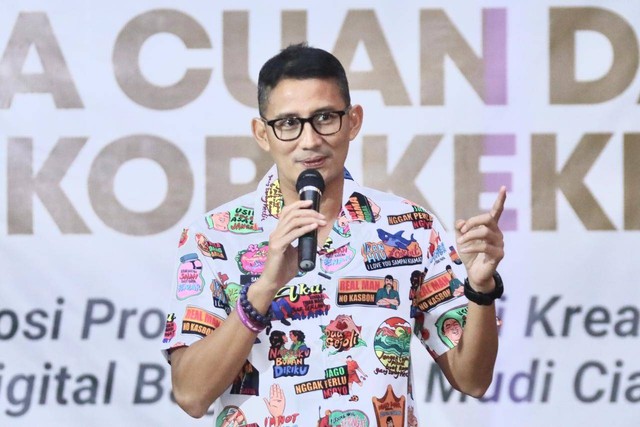 Menteri Pariwisata dan Ekonomi Kreatif (Menparekraf) Sandiaga Uno. Foto: Dok. Istimewa