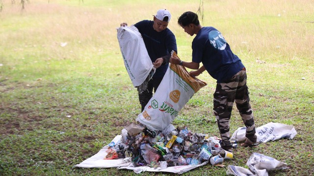 Sampah yang dikumpulkan. Foto: Suparta/acehkini 