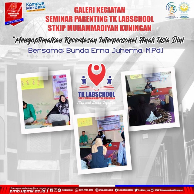 Dokumentasi Kegiatan: Seminar Parenting TK Labschool STKIP Muhammadiyah Kuningan (UPMK)