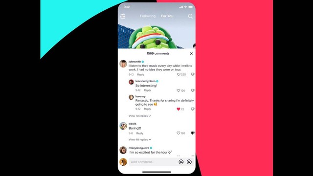 Fitur dislike komentar di TikTok. Foto: TikTok