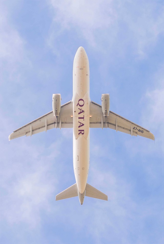 Ilustrasi pesawat Qatar Airways. Foto: Cristian Storto/Shutterstock