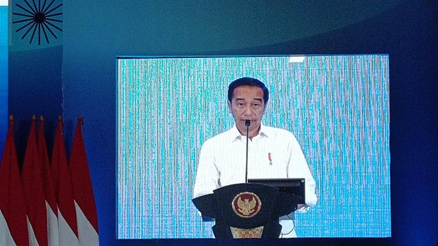Presiden Joko Widodo (Jokowi) membuka BUMN Startup Day, Senin (19/9/2022). Foto: Ghinaa Rahmatika/kumparan