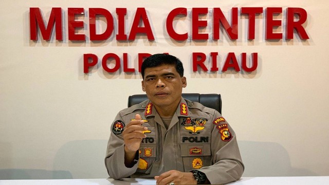 Kabid Humas Polda Riau, Kombes Pol Sunarto (DEFRI CANDRA/SELASAR RIAU)
