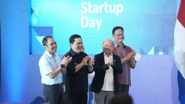 Pupuk Indonesia memastikan mendukung Pengembangan Ekonomi Digital Sektor Pertanian saat BUMN Startup Day. Foto: Dok. Pupuk Indonesia