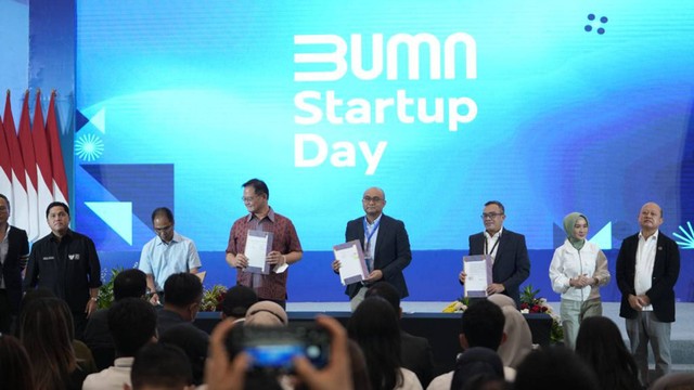 Pupuk Indonesia memastikan mendukung Pengembangan Ekonomi Digital Sektor Pertanian saat BUMN Startup Day.  Foto: Dok. Pupuk Indonesia