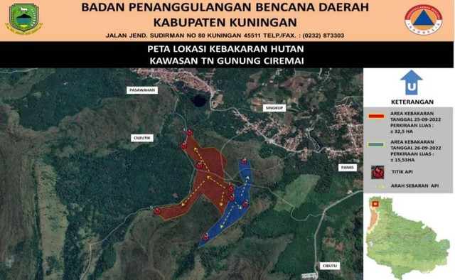 BPBD Sebut Luas Kebakaran Lahan Di Gunung Ciremai Capai 48,53 Hektare ...