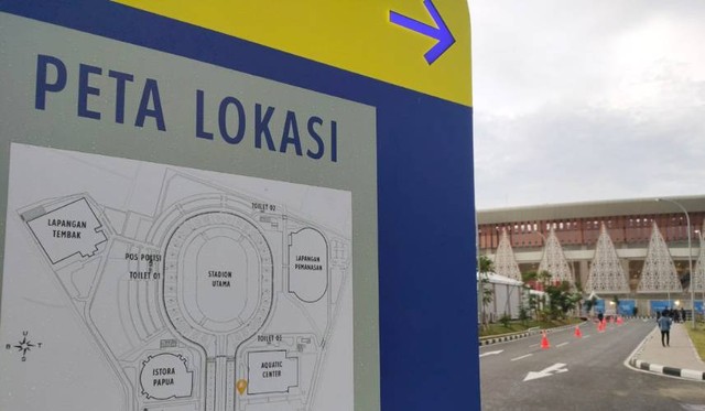 Peta lokasi Stadion Lukas Enembe di Kampung Harapan Sentani, Kabupaten Jayapura. (BumiPapua.com/Katharina)