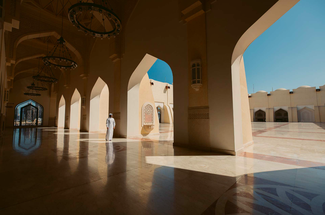 Masjid Imam Abdul Wahhab di Qatar. Di sinilah  jenazah Syeikh Yusuf Qaradhawi disalati pada Selasa (27/9/2022) siang. Foto: Dok. visitqatar.qa