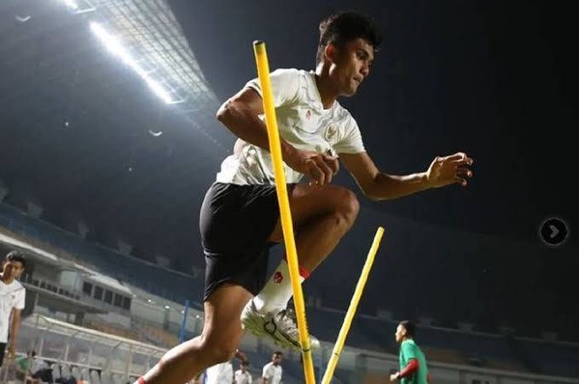 Ramadhan Sananta saat menjalani latihan bersama Timnas Indonesia. (Foto: ist)