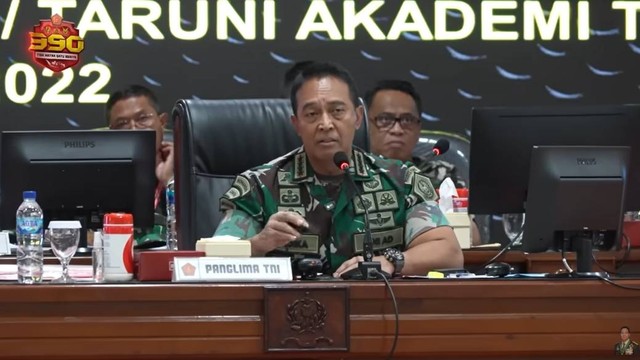 Sidang Pemilihan Terpusat Integratif Penerimaan Taruna Taruni Akademi TNI TA 2022. Foto: Youtube/Jenderal TNI Andika Perkasa