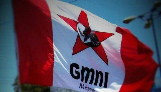 Bendera GMNI. (Dokpribadi/@budiprathama)